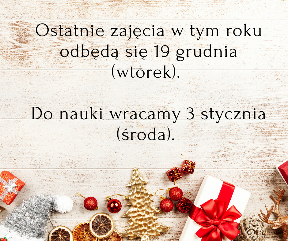 Przerwa Świąteczna 2023